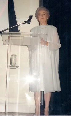 President of the United Methodist Women hosting a fundraising fashion show, WPB, FL