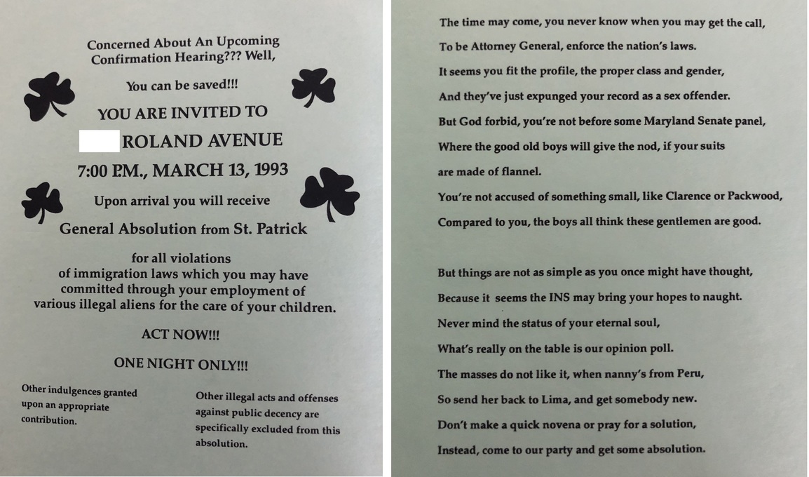1993 St Paddy's Day Invitation