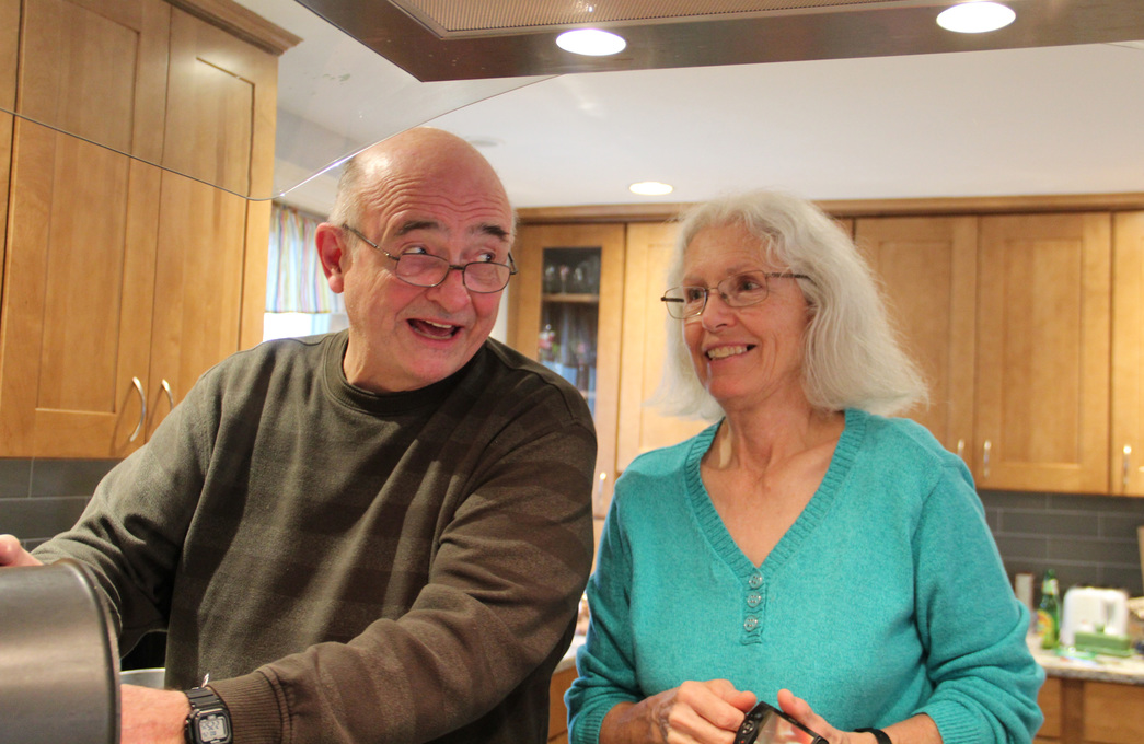 Eric and sister Martha on Thanksgiving