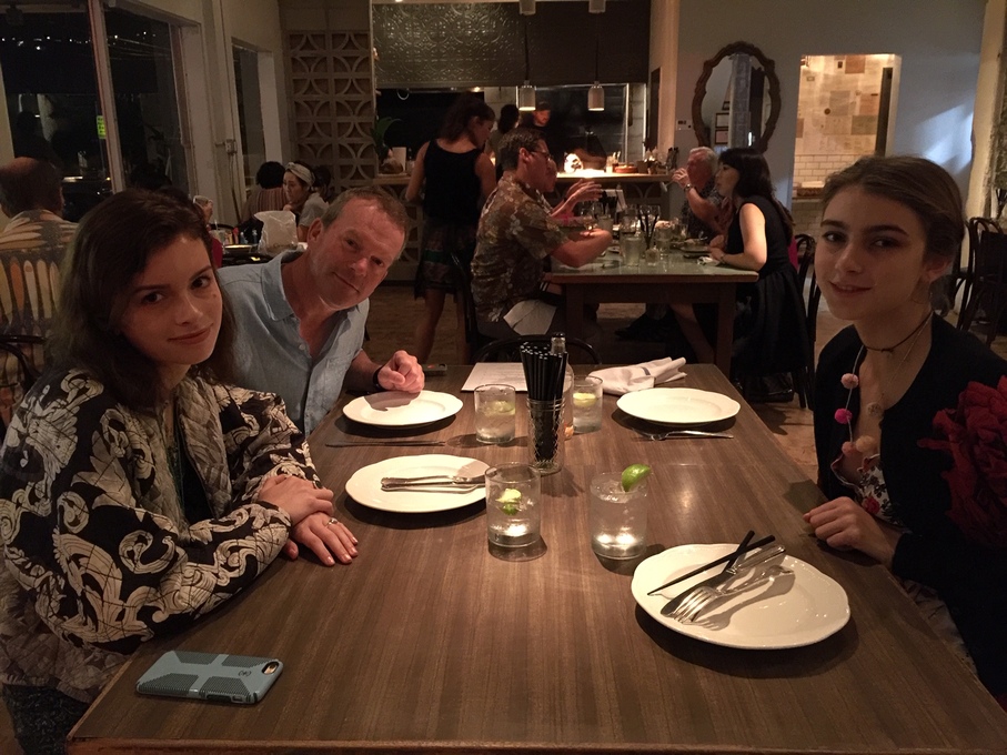 Family dinner in Hawaii