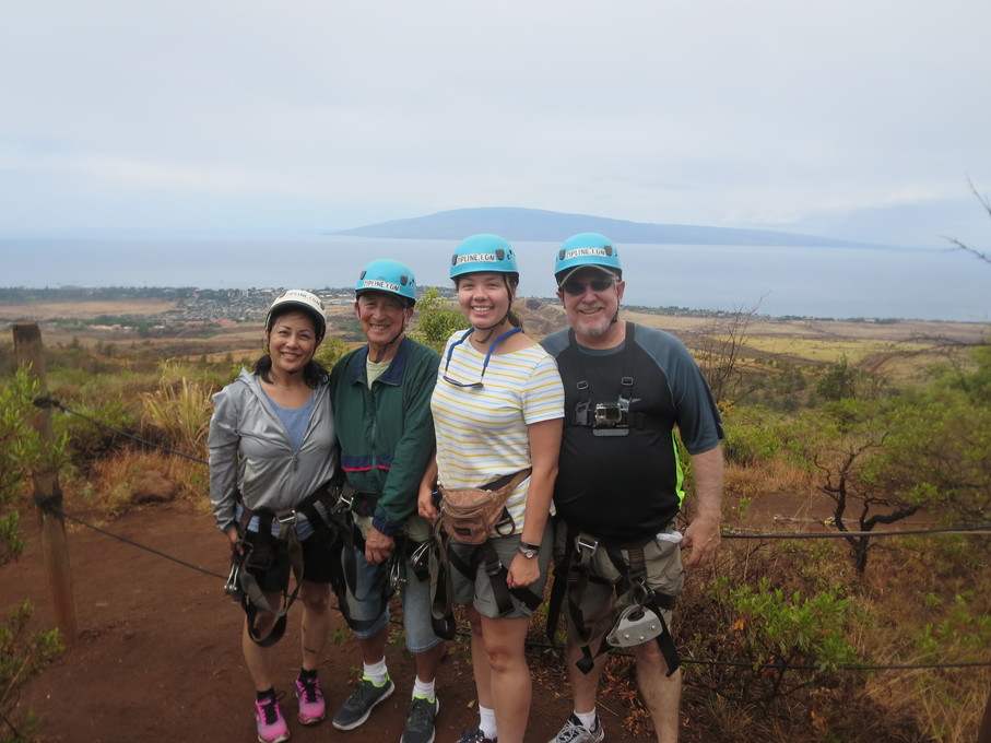 Another zipline trip with Carl, Teri, Scott and Leslie