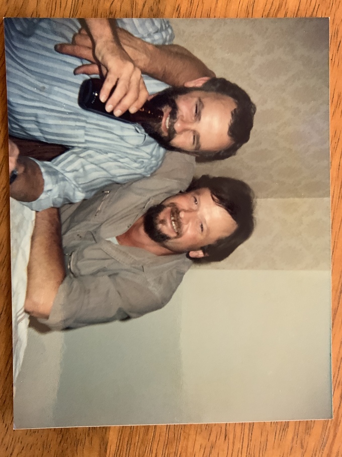  David and his very dear friend Larry , always a loving arm around your shoulder 