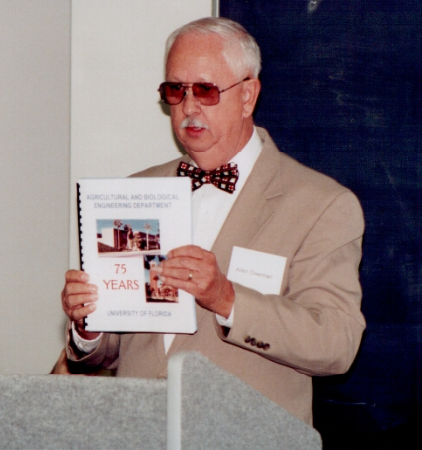 Dr. Overman speaking at the UF Agricultural Engineering 75th Anniversary