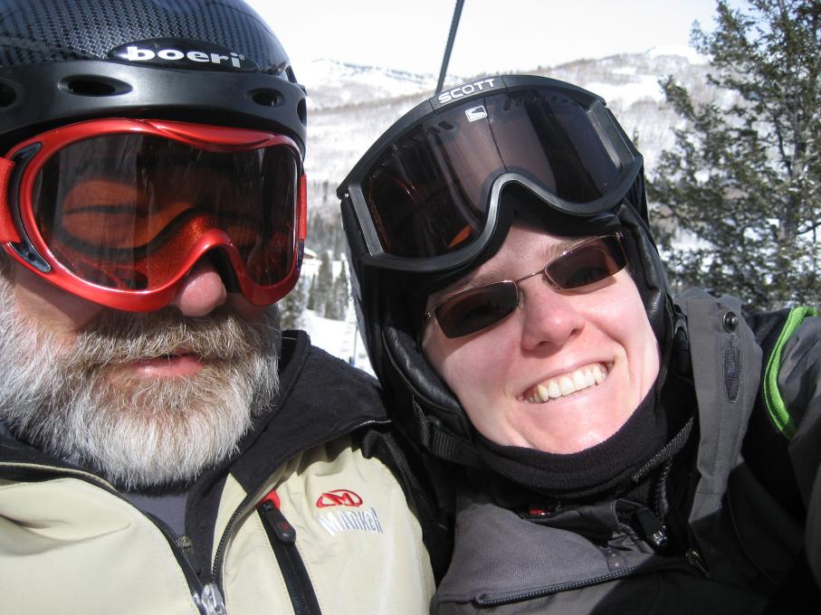 Jim and Lil taught many people, including granddaughter Erika, how to ski.