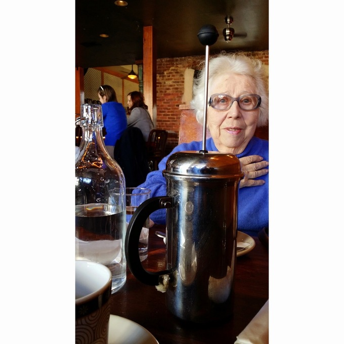 Teresa and coffee........