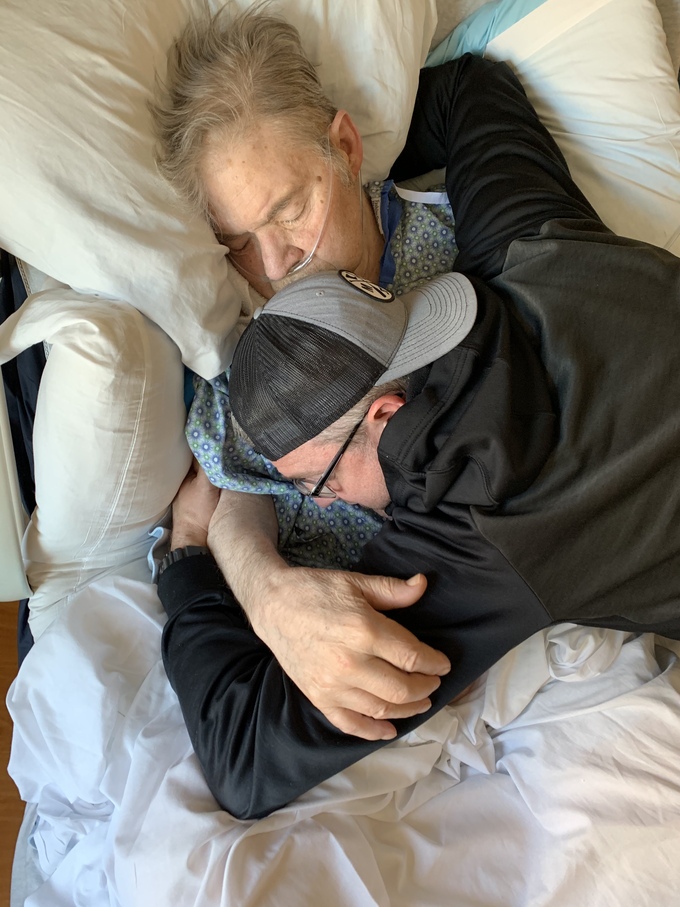 One of my final hugs (Roger)