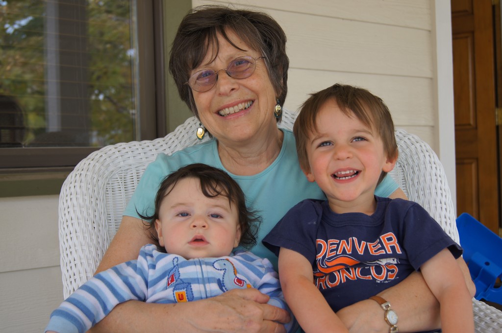 BJ with baby Johnny and Will- 2012