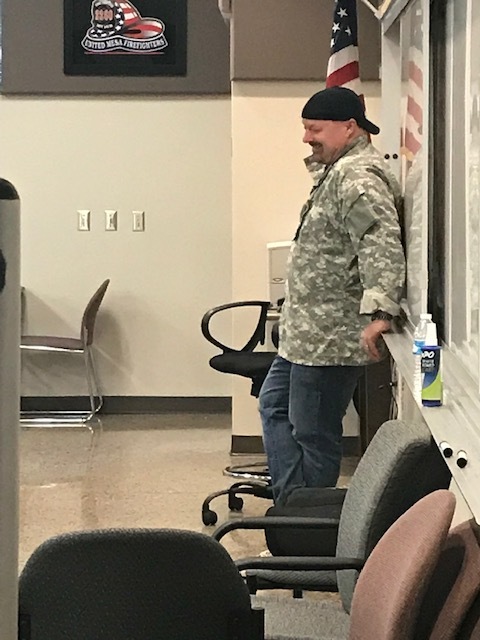 Taking a break for a laugh