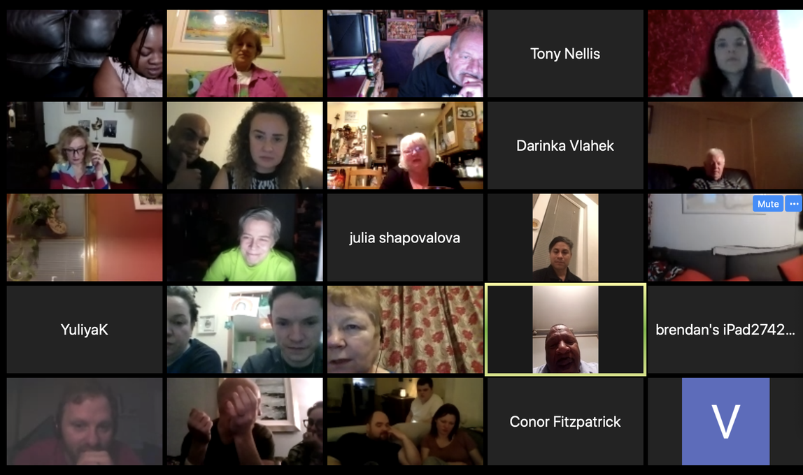 Shots from online memorial held on 4/4/2020