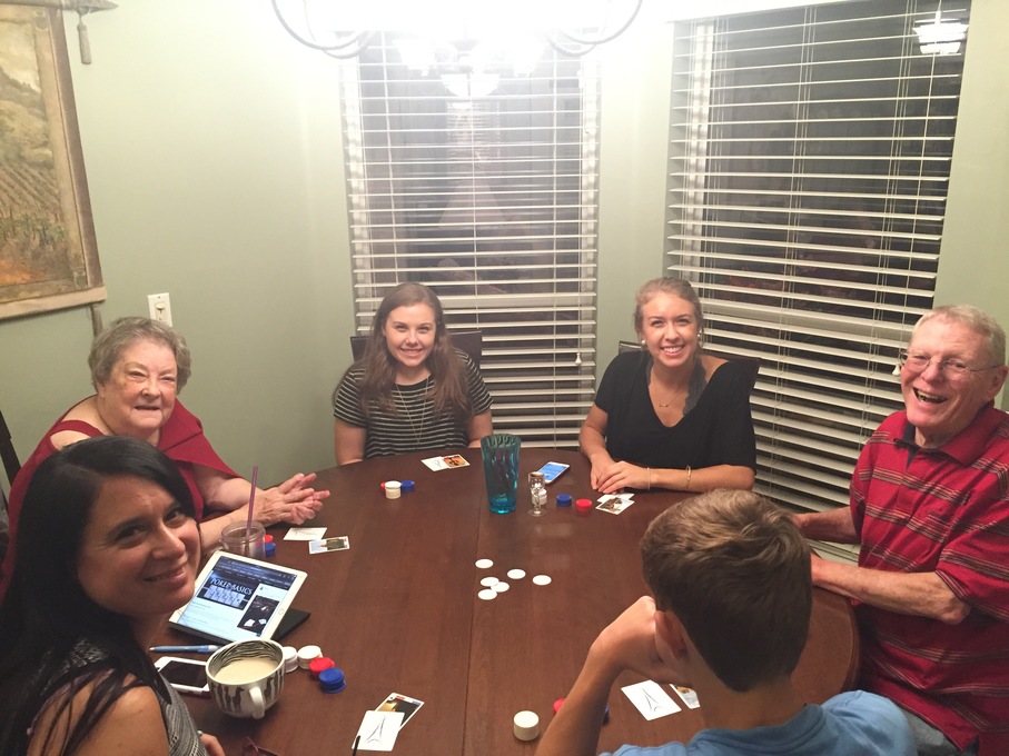 Playing poker with the kids