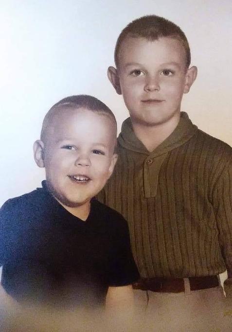 Steve with Scott, his younger brother
