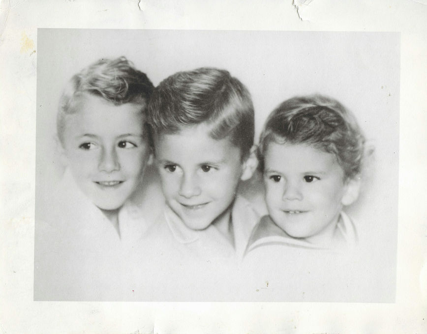 Bob, Jim, and Jay Yount in 1944