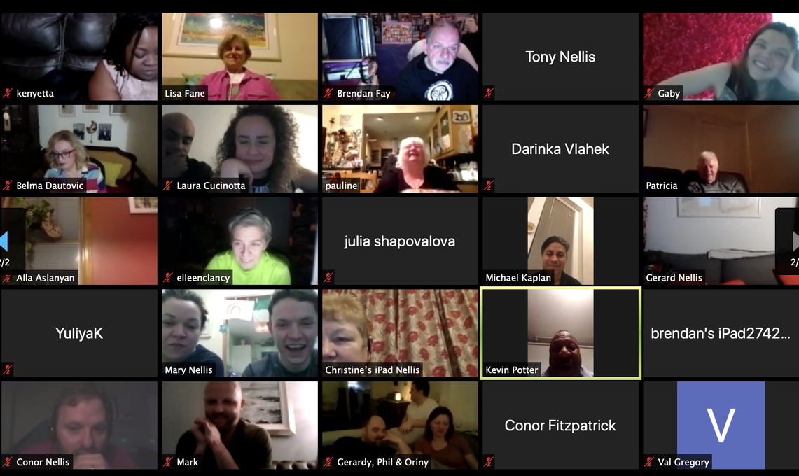 Shots from online memorial held on 4/4/2020