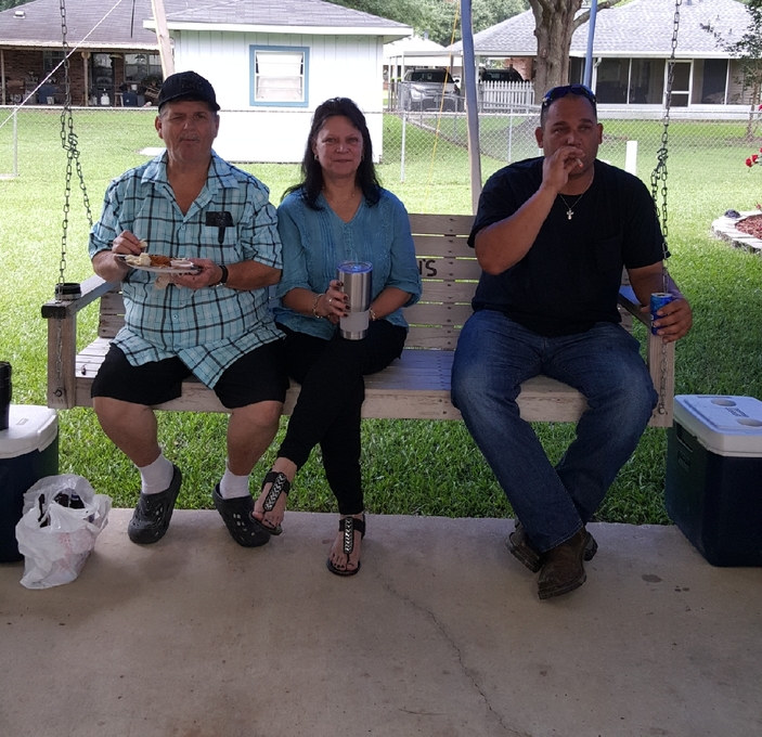 My son Danny, Raymond & I