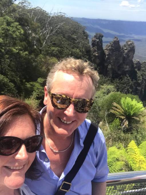 Jamie and Jan at Three Sisters, Katoomba