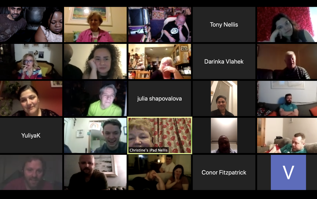 Shots from online memorial held on 4/4/2020