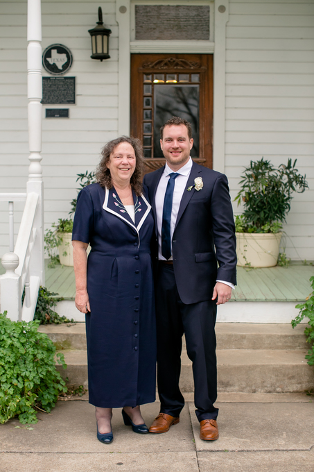 With her son, Patrick