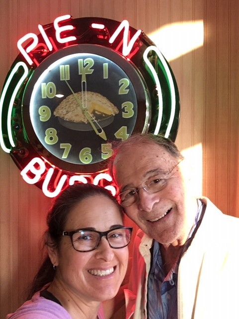 Cami & Dad snuck out to "Pie & Burger" Pasadena... Our little secret. 