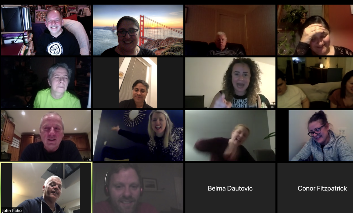 Shots from online memorial held on 4/4/2020