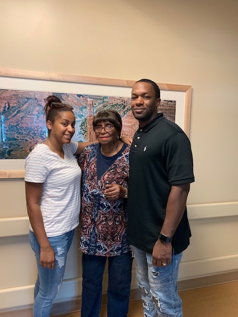 Oldest kids with Grandma Tina