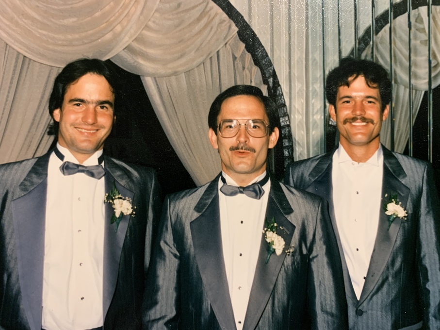 Dave Charley and Tom at MaryAnn's wedding