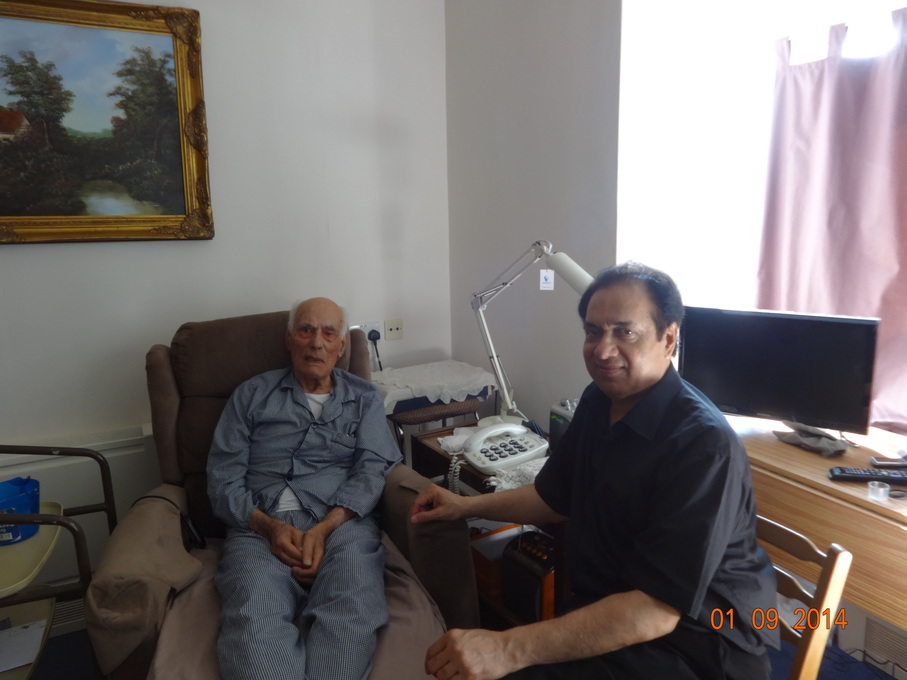 Waris with Abdul Khan Shinwari