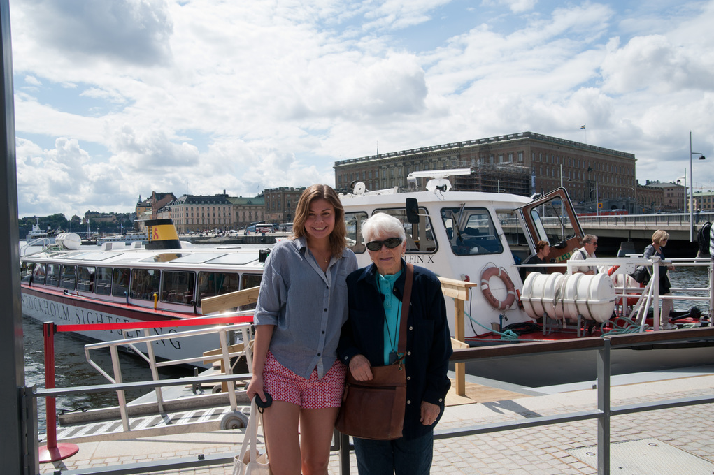 Piper and Liz in Stockholm