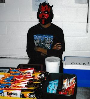 Coach Martin as the Hillside Snack Man