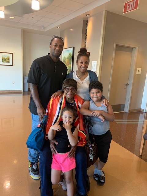 Grandma Tina with Grandkids