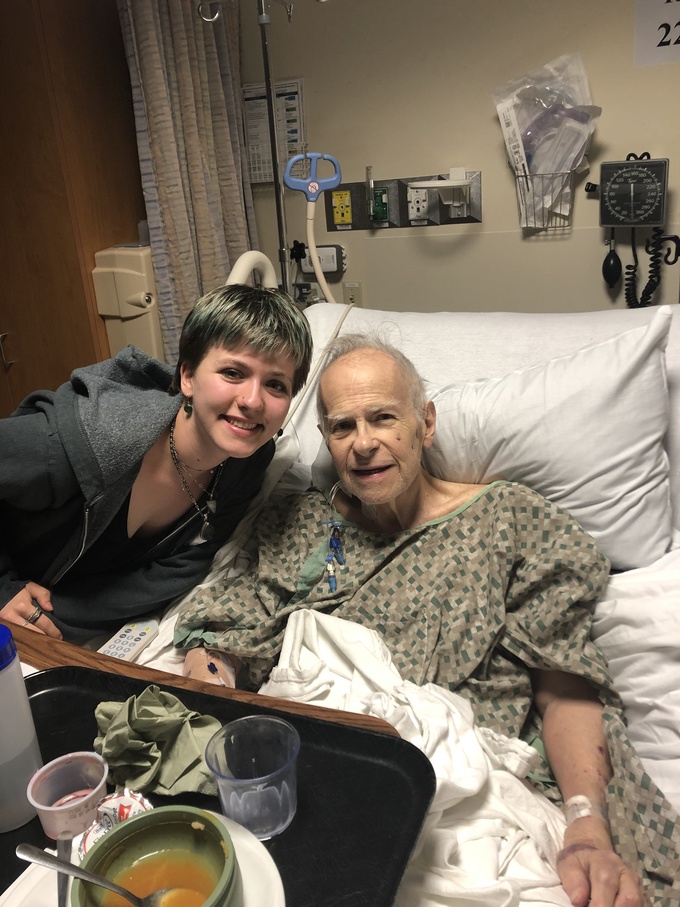 Sabine chose this picture of her and Papa