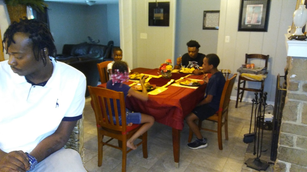 Hanging out at the house