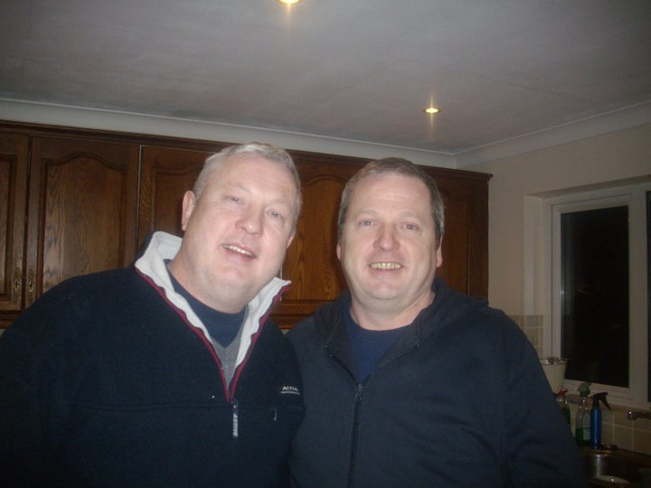 With his brother Toni