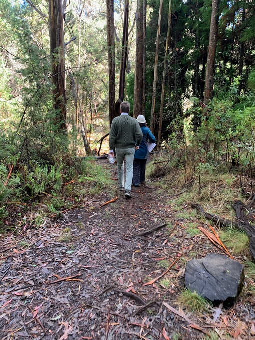 Walking to site on Haleakala