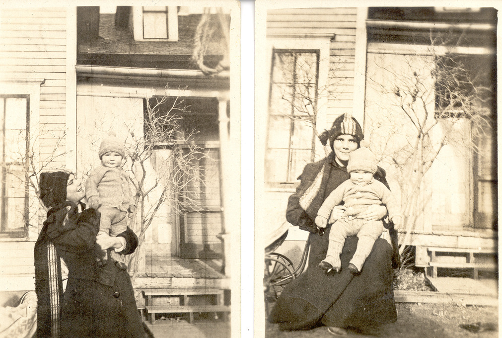 1923 Gram Rose with Dad in Emerson