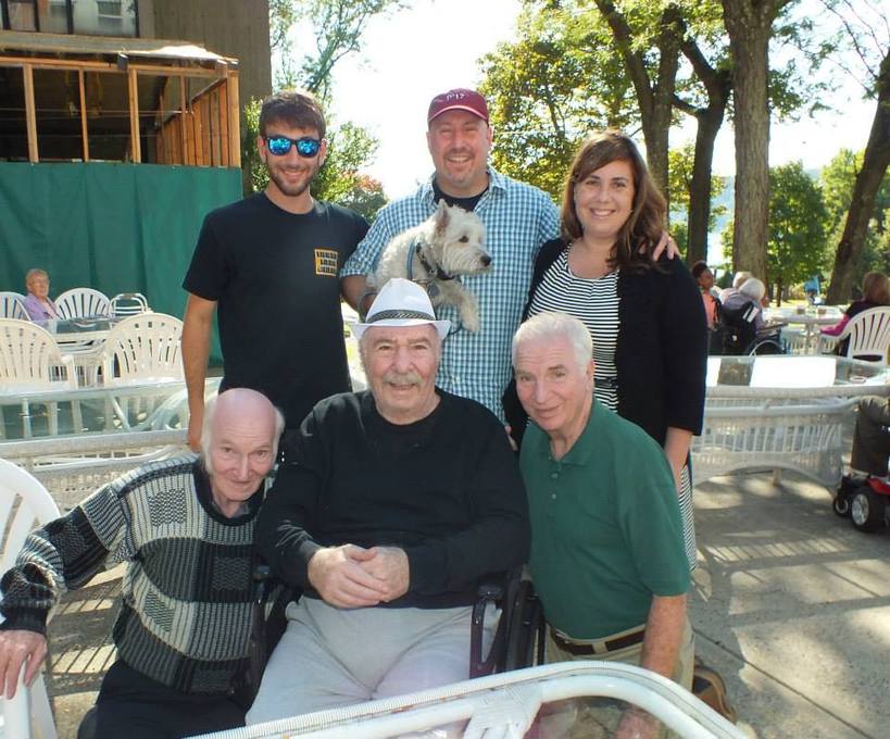 Arnold with brothers, son, grandson and niece