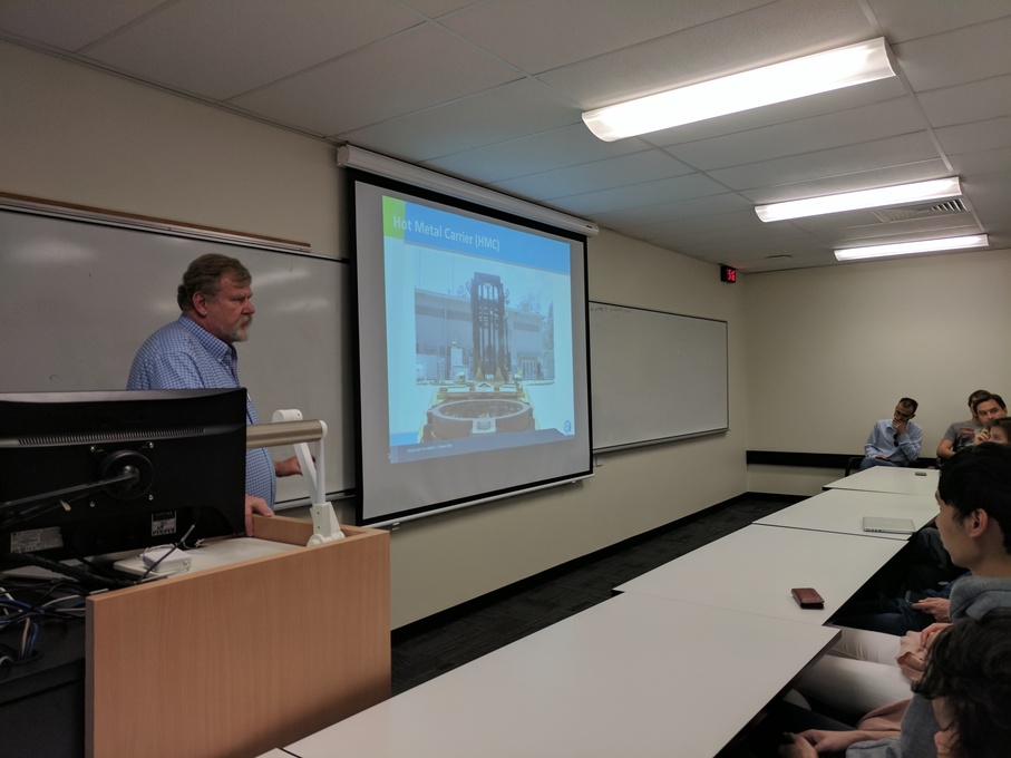 Alberto giving a talk