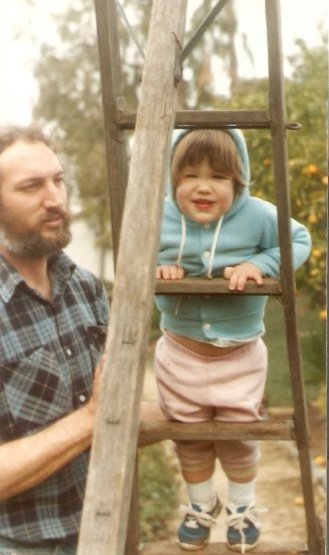 teaching Justin to climb