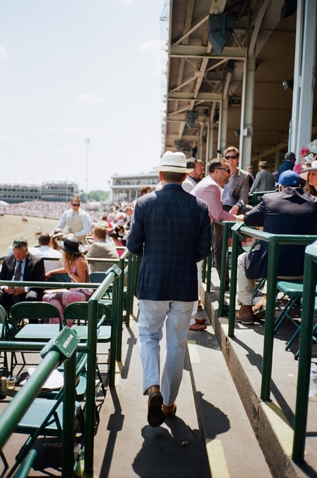 A very stylist John at the Kentucky Derby