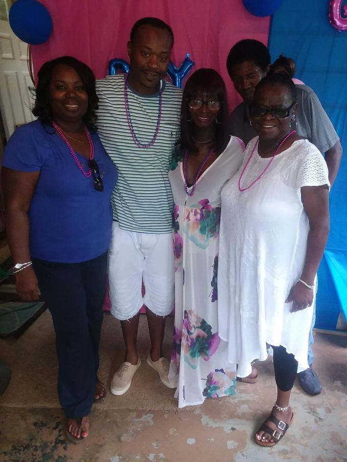 Gender reveal for his second child Justice 