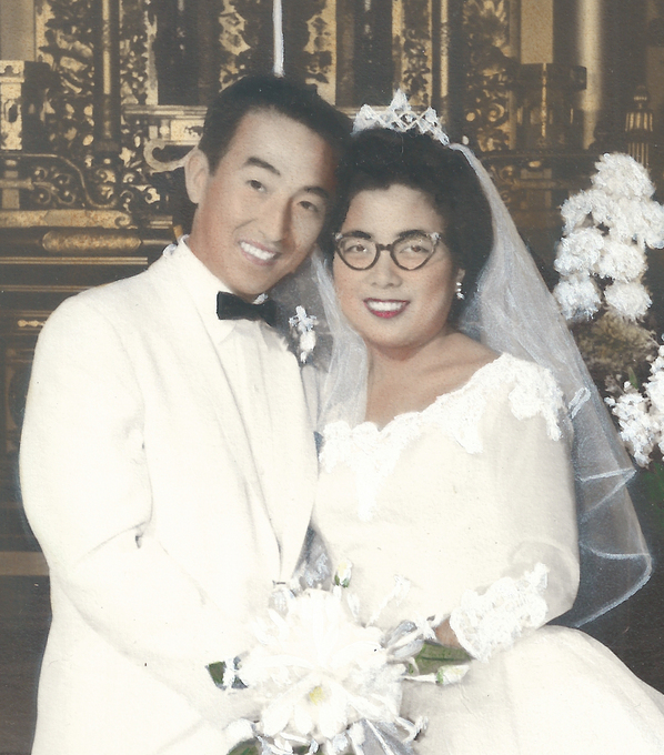 Carl and Jeanne on Wedding Day