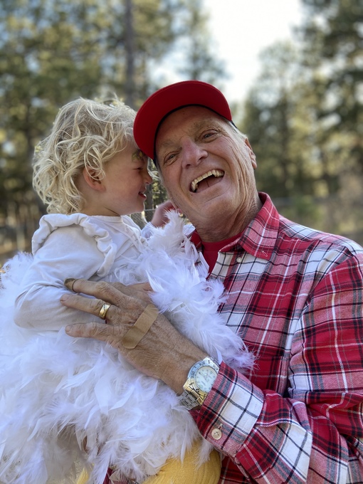 Dale and his granddaughter Piper on Halloween 2020.