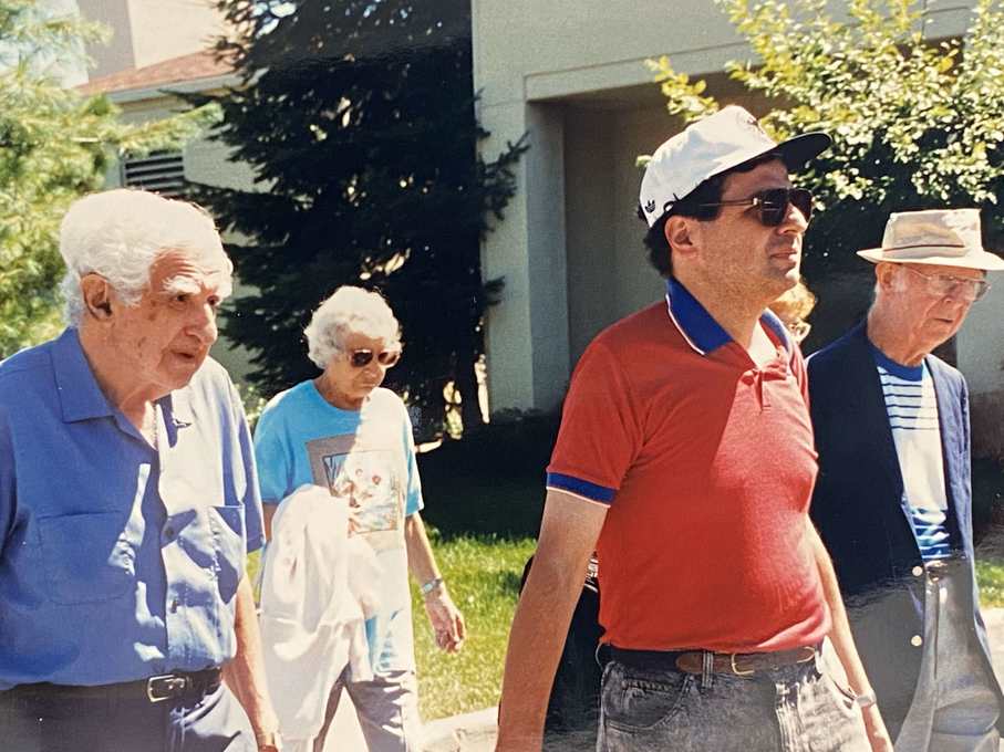 Robert, his father Irving, Aunt Helen, and Uncle Mattie
