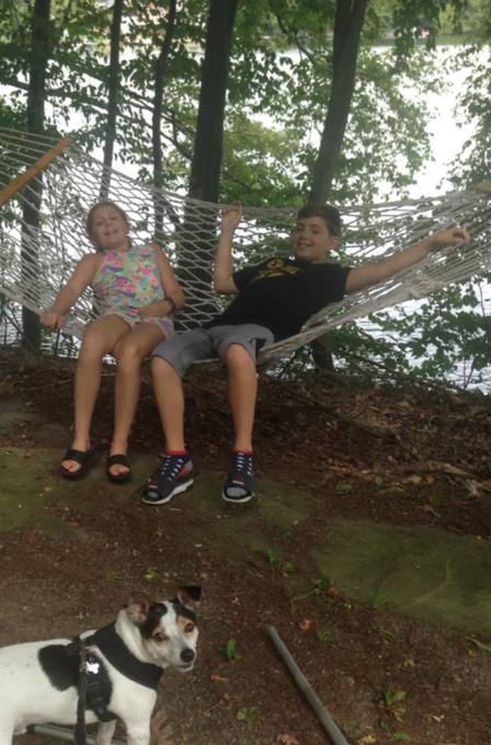 Counsin weekend with Hailey and Grandma at the lake