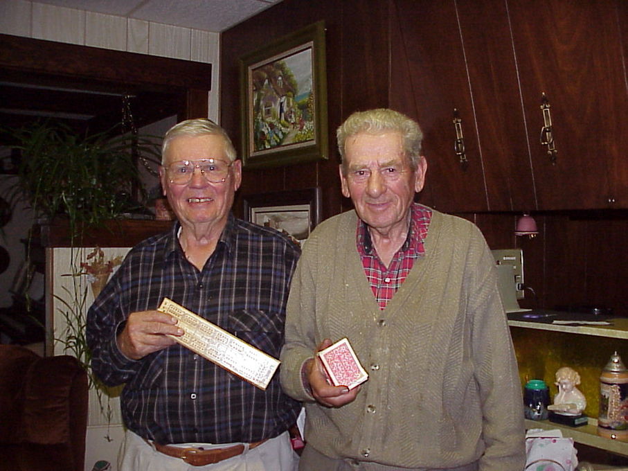 Dad with Uncle Vern Hunt