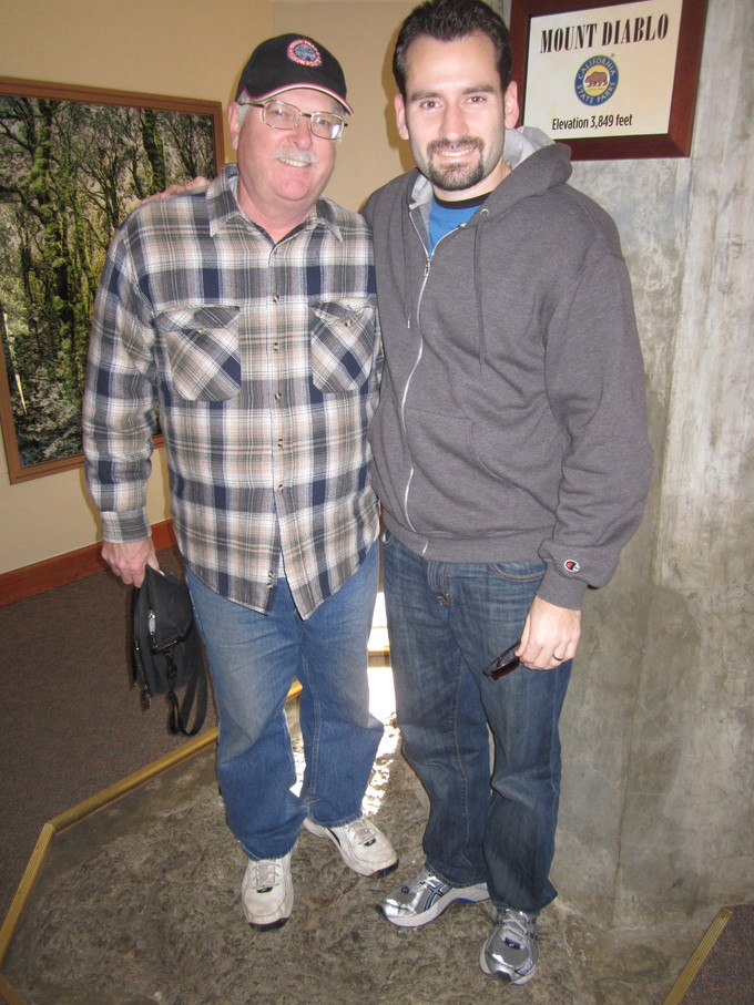 Raymo and Greg on Mt. Diablo - 2010