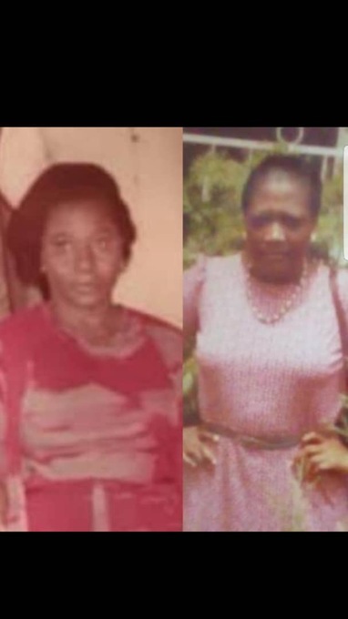 Auntie with Mama Emilia Folun -- another Founding Queen who passed away six months before.