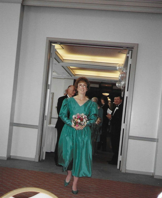 Gail at (former townhome co-owner) Joy's wedding in October 1992