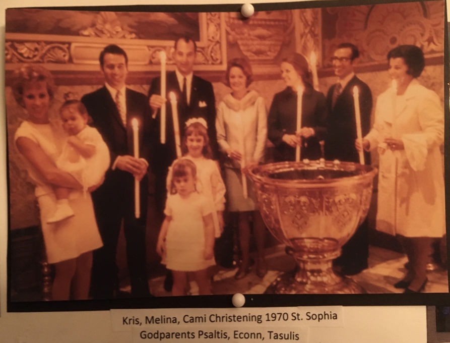 Christening at St. Sophia Cathedral. All 3 of us at same time. 1970. 