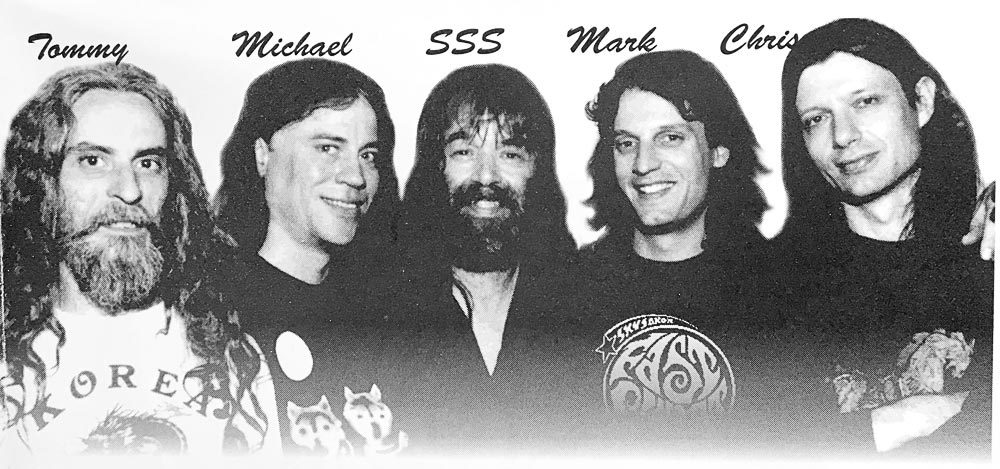 Chris with Fast Planet Bandmates