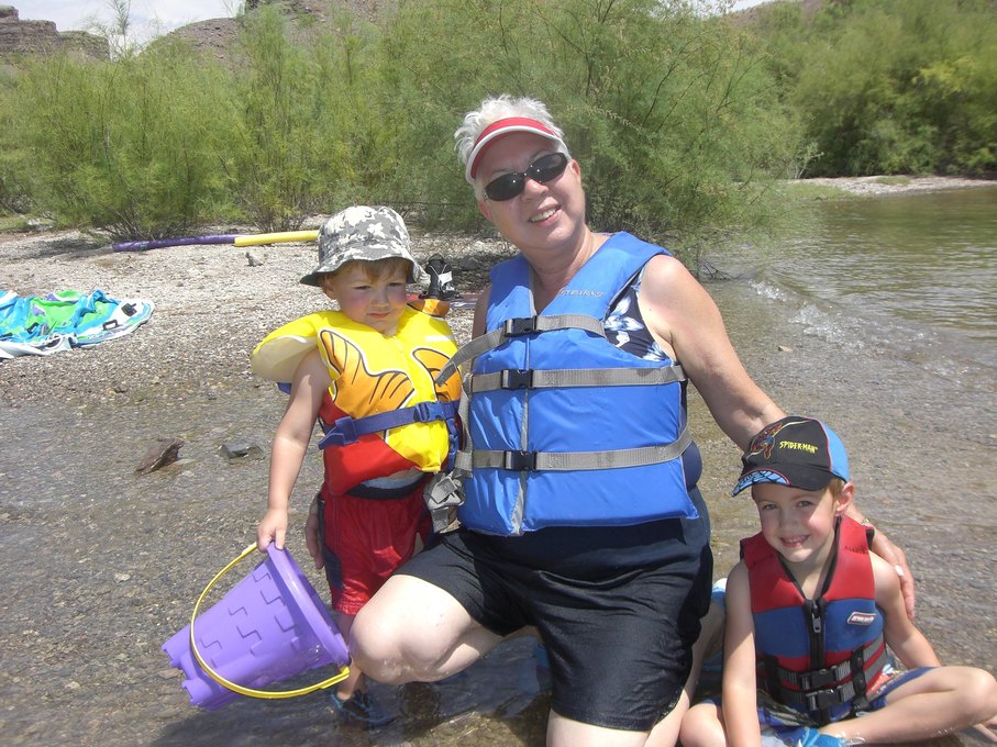 Dalia with her great nephews